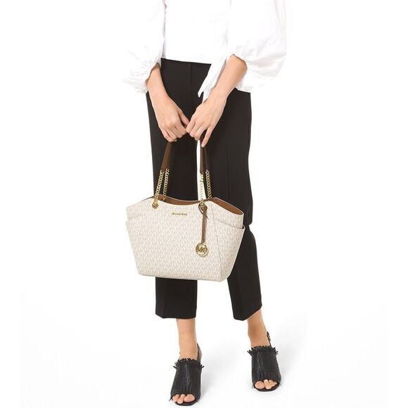 Michael Kors Jet Set Travel Large Logo Shoulder Bag - Picture 2 of 4